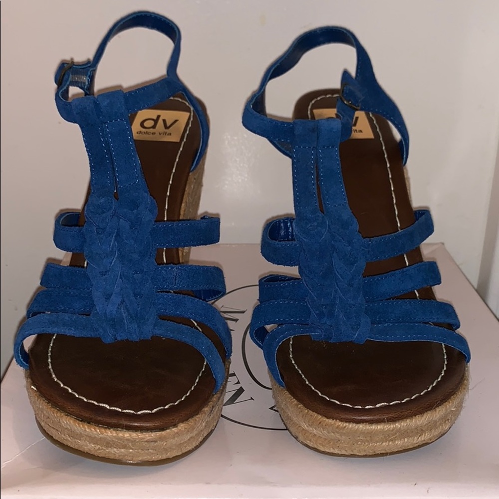 DV by Dolce Vita Beautiful Blue Wedges